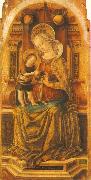 CRIVELLI, Carlo Virgin and Child Enthroned sdf oil painting on canvas